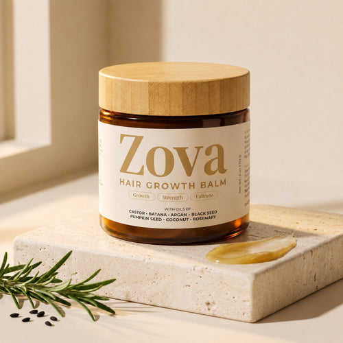 Zova Hair Growth Balm jar